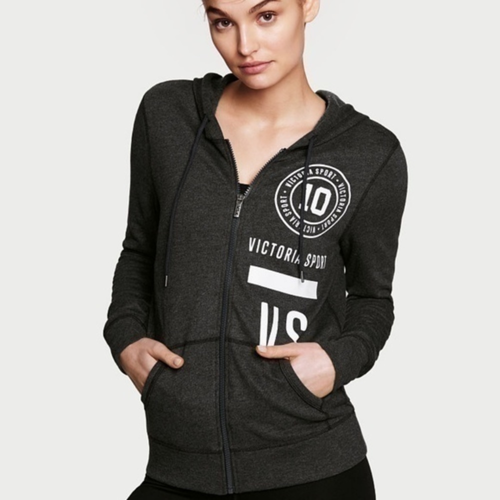 Victoria's Secret Hoodie Jacket Smal Charcoal